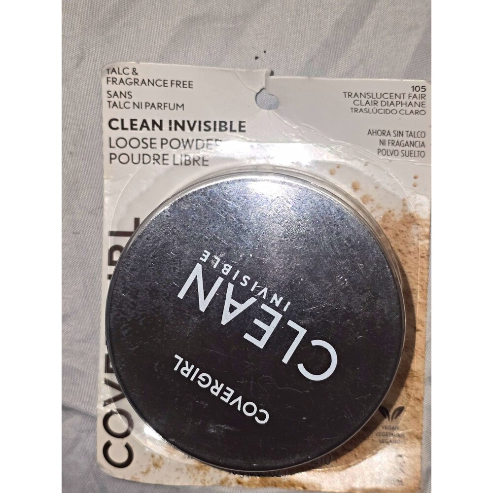 COVERGIRL Clean Invisible Loose Powder 105 Translucent Fair 0.7 oz Talc-Free